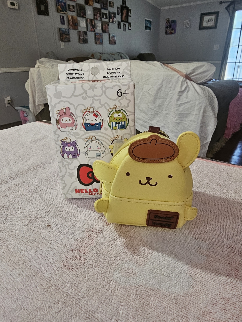 Loungefly Yellow Pompompurin Mini Backpack Coin Purse Bag Charm